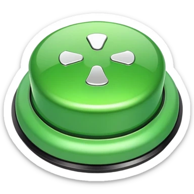 green start button sticker