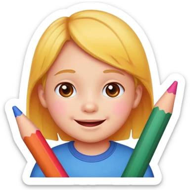 child art picture sticker