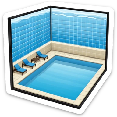 Hotel indoor Pool  sticker