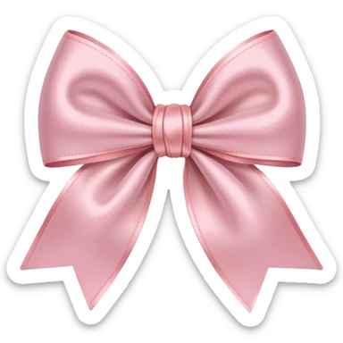 Light pink bow  sticker