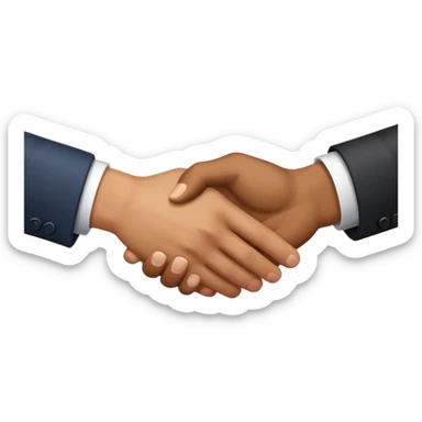 business handshake sticker