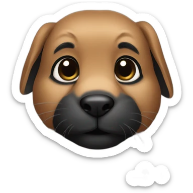 Brownbunny with Black muzzle sticker