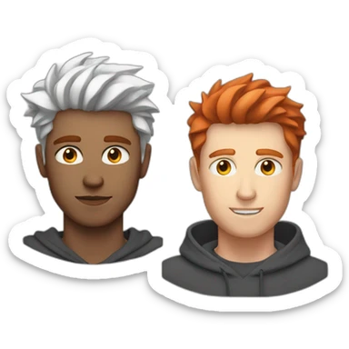 23 years old man White man and with red hair sticker