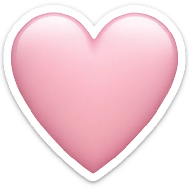 Light pink heart sticker