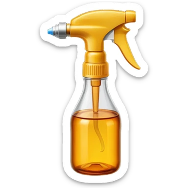 Amber small spray bottle  sticker