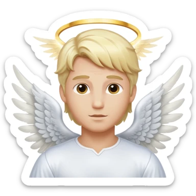 Healer male angel sticker
