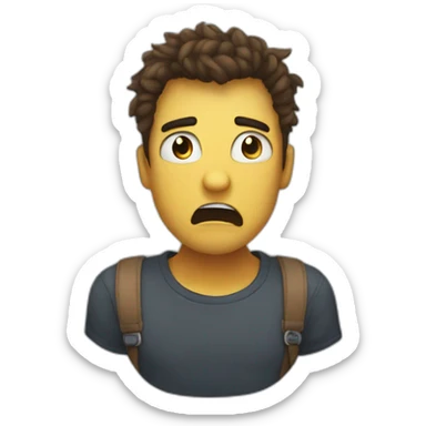 dont hug me im scared sticker