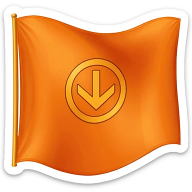Make emoji use orange flag and 🪯 thise emoji,emoji fit in flage this 🪯 sticker