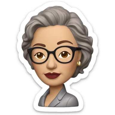 Sultry roseanne barr tall figurine sticker