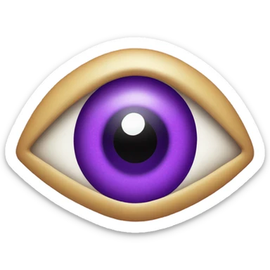 evil eye that's purple sticker
