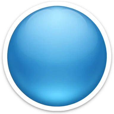 sky-blue sphere sticker