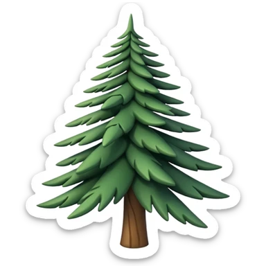 sapin en mouvement, qui se tord sticker