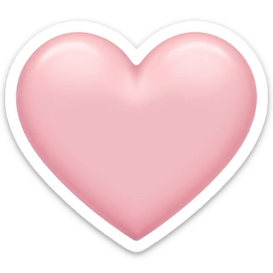 Pastel pink heart sticker