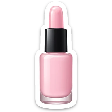 light pink nail polish bottle sticker