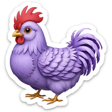 Lavender ameraucana sticker