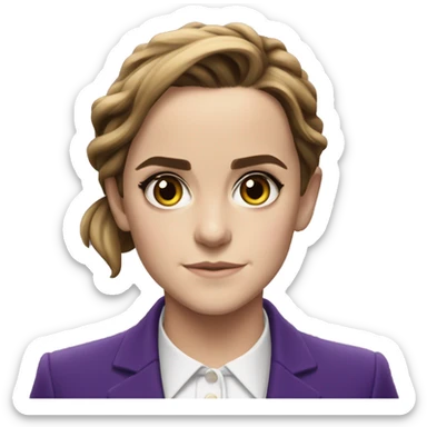 Emma Watson Violet Suit as Minister of Magic sticker