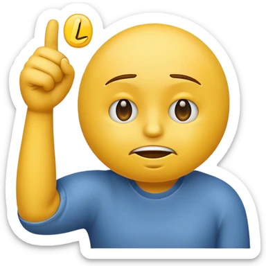 smug emoji holding L sticker