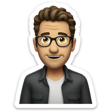 Adam Mosseri gesturing no with glasses  sticker