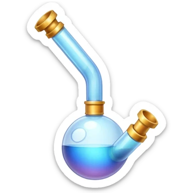 Bubble pipe made of quartz sticker