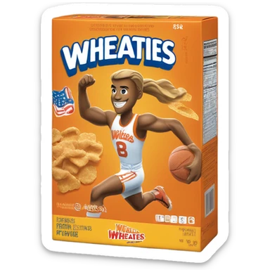 Wheaties Cereal Box sticker