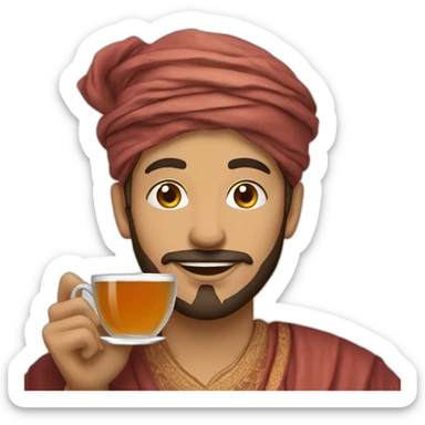 Marocain With tea sticker
