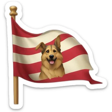 Alsatian flag sticker