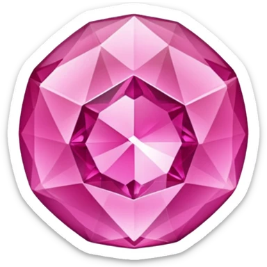high quality pink crystal sticker