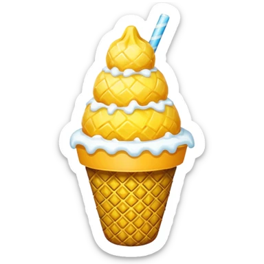 pineapple snow cone sticker