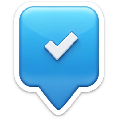 Instagram mavi tiki sticker