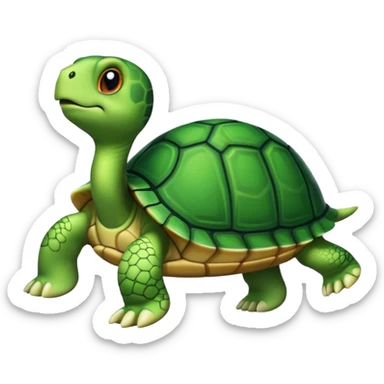 Turtle wearing slides sticker
