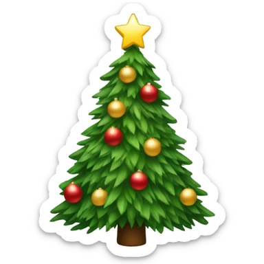 christmas tree sticker