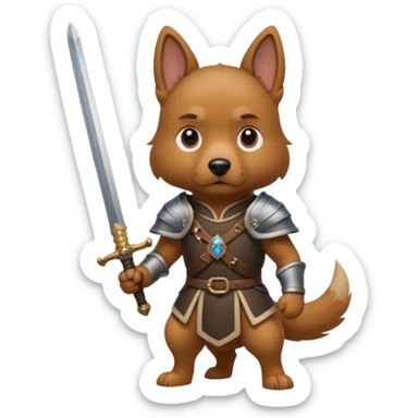 собака з мечем sticker