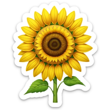 I give the picture name sunflower.   i want guess the two emoji  sunflower  sticker
