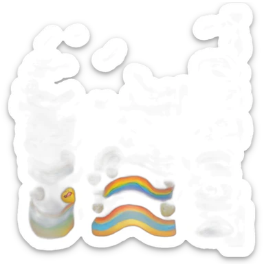 Cœur arc-en-ciel sticker