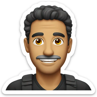 Smiling Spanish man sticker