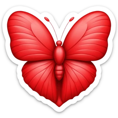 Cœur avec papillon sticker