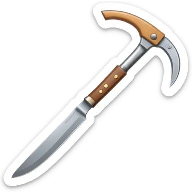 The sickle used by farmers sticker