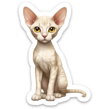 Devon Rex Full Body sticker