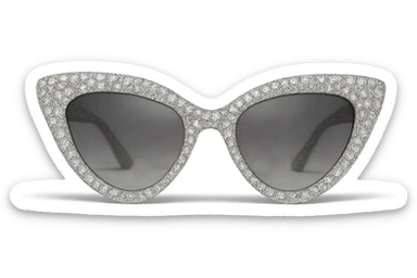 sparkly designer sunglasses sticker