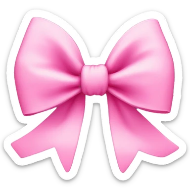 Pink bow sticker