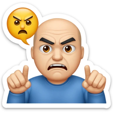 the Text "mopo" at top and an angry man sticker