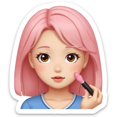 Anime Embarrassed cheek blush blush  sticker