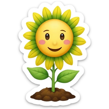 sonnenblumenstrauch mit ok zeichen ohne personen sticker