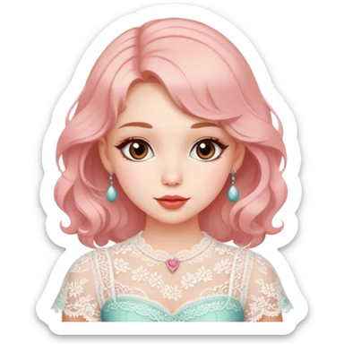 coquette girl  sticker