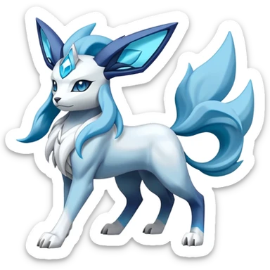  Cobalion-Suicune-Glaceon-fakemon (full body) sticker