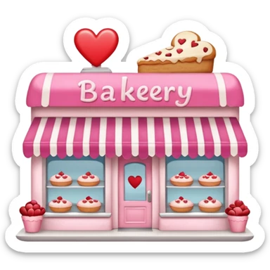 Cute pink Bakery sticker