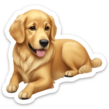golden retriever sticker