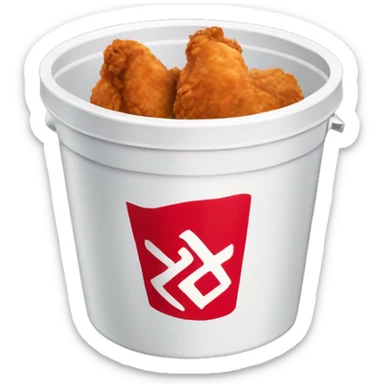 KfC Bucket of fried chicken sticker