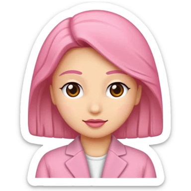 🥳🎀 pembe bir tokasını takan bey kızın elinde bir hediye var sticker