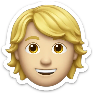 Joueur de foot blond avec le numéro 7 sticker